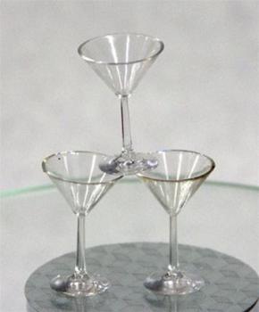 Horsman - Urban Vita - Urban Vita Accessories - 4 piece Martini Glass Set - Accessory
